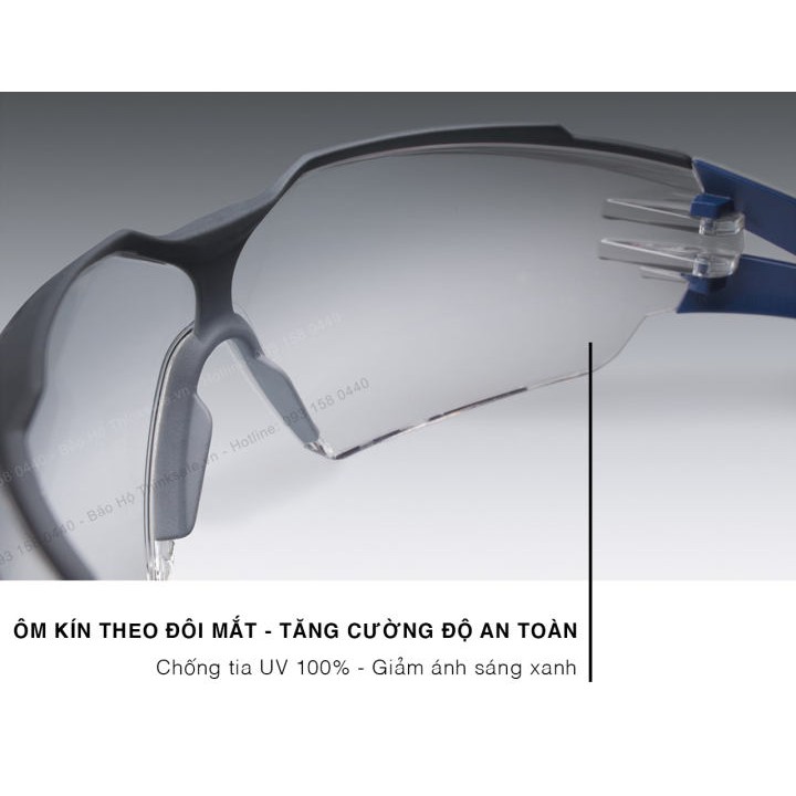 Mắt kính bảo hộ Uvex Thinksafe, kính bảo vệ đa năng, đọng sương, tia uv, chống bụi đi đường, chính hãng và cao cấp - CX2