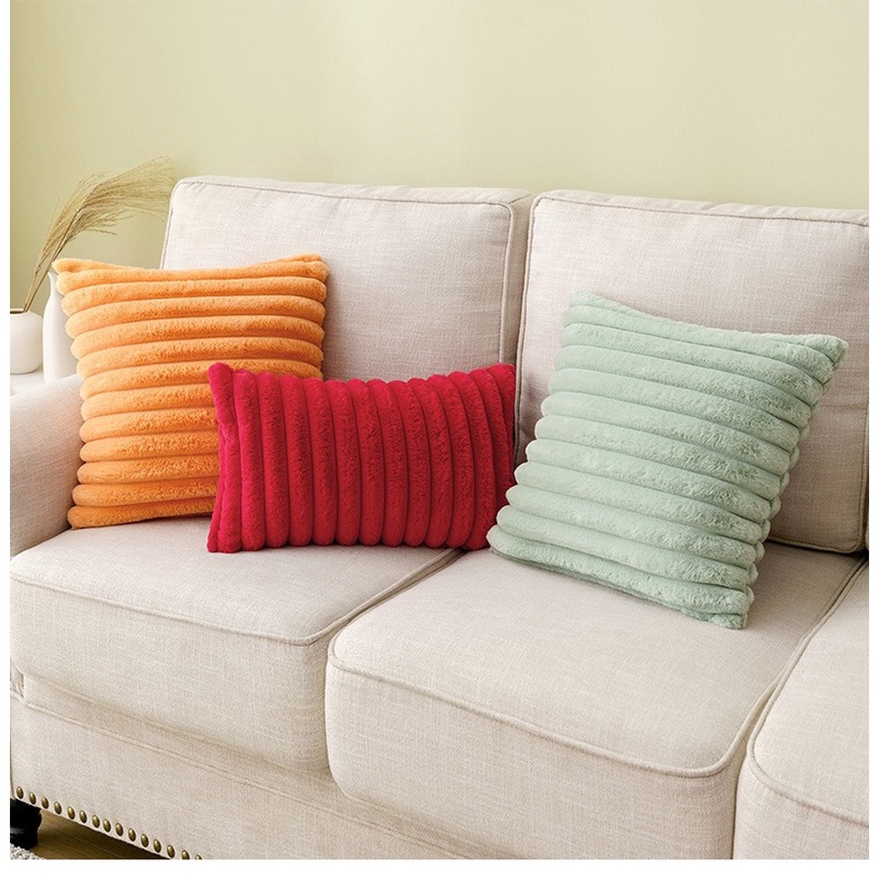 Vỏ gối vuông kích thước 30x50cm/45x45cm có khóa kéo cho trang trí sofa
