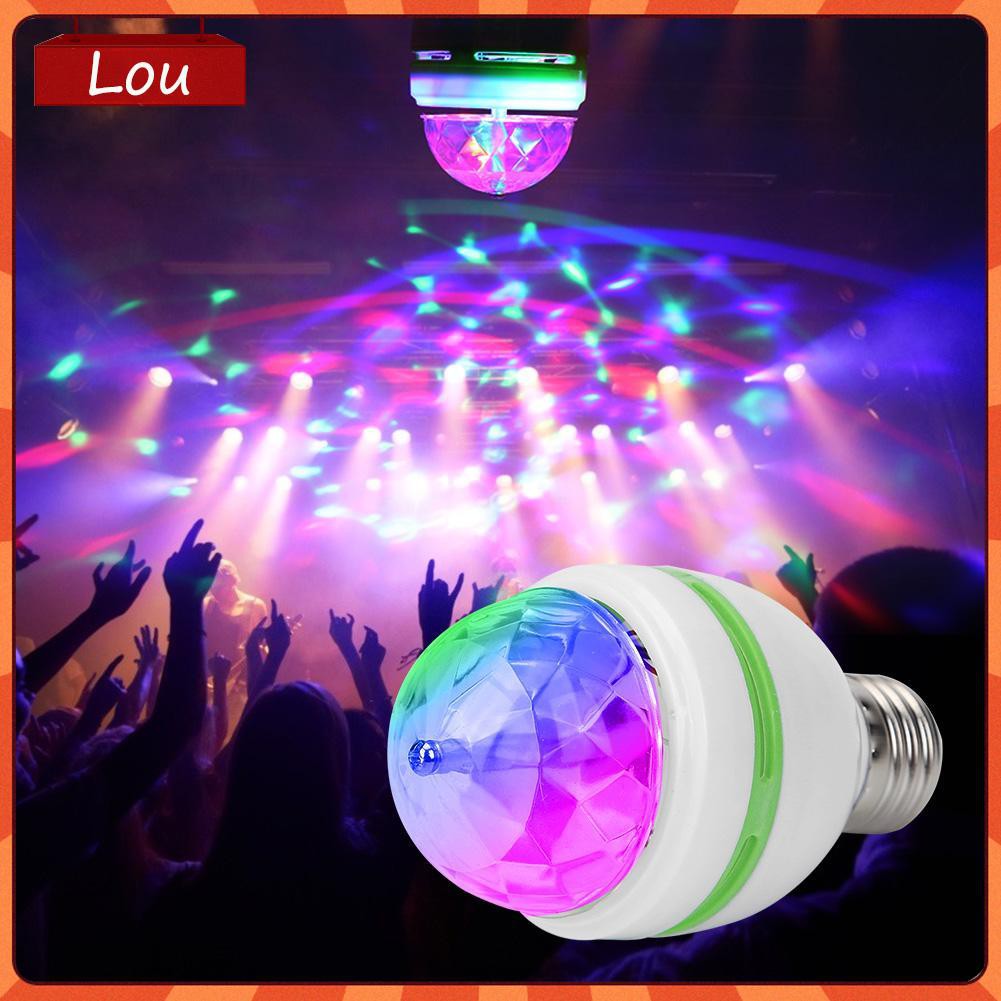 Bóng Đèn Led Xoay 3w E27 Rgb