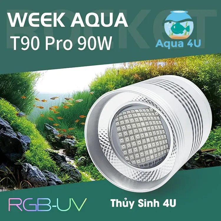 Đèn Week T90 Pro RGB-UV cao cấp - Bảo hành 1 tháng