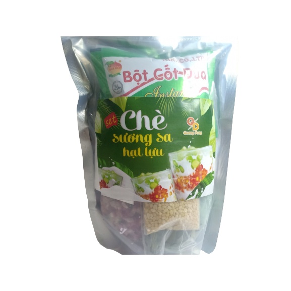 Set Chè Sương Sa Hạt Lựu Bánh Lọt Cốt Dừa Đầy Đủ Nguyên Liệu