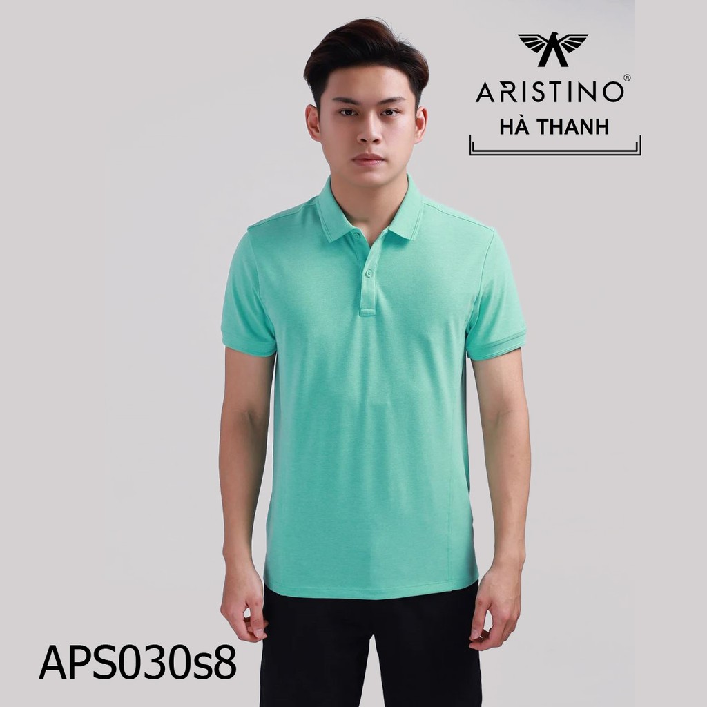 Áo polo Aristino APS030s8 Cao Cấp Màu Xanh Lá S-M-L-XL