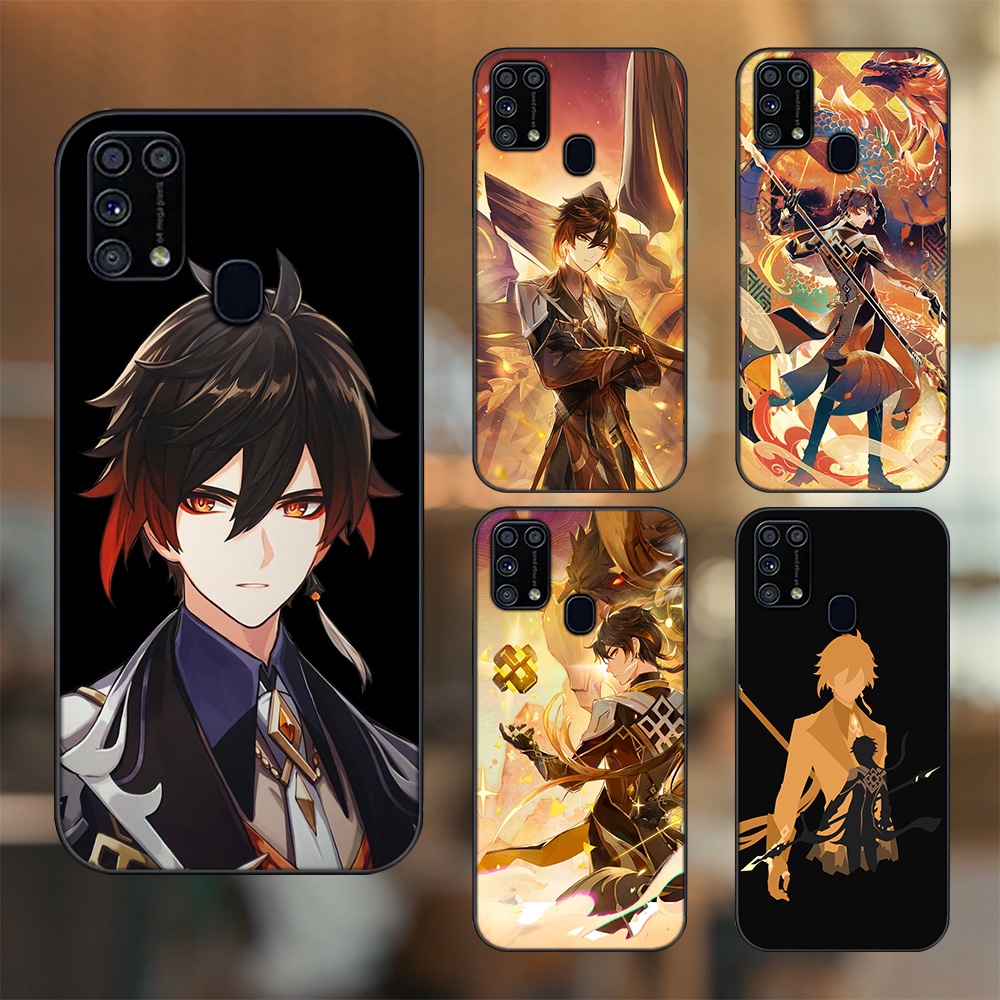 Ốp lưng Samsung M31 viền đen in hình Zhongli Genshin Impact