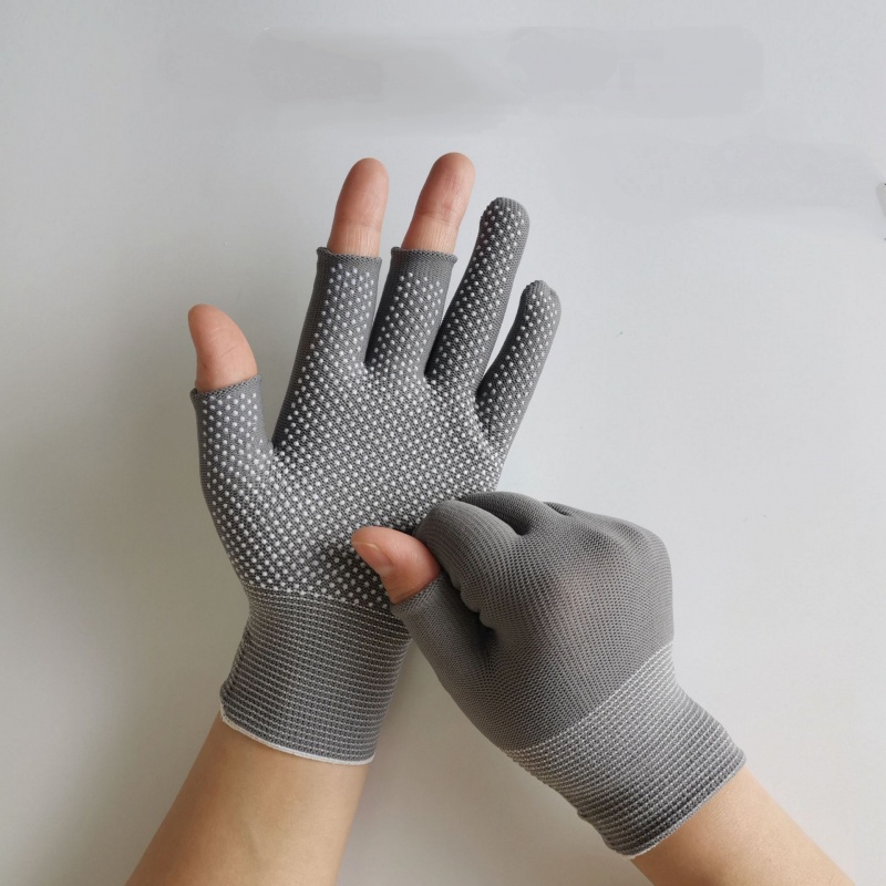 1 Đôi Găng Tay Hở 3 Ngón Chống Trượt Thoáng Khí Dùng Khi Đi Câu Cá