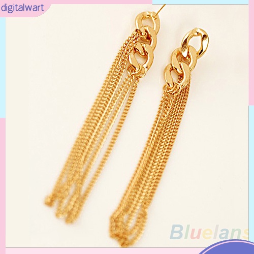 Bông tai dáng dài dạng tua kiểu dáng cổ điển thời trang dành cho nữ