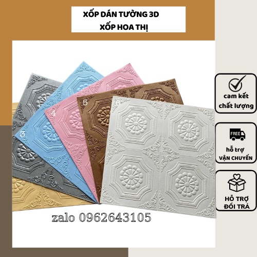 xốp dán tường 3d-xốp dán tường hoa văn siêu đẹp