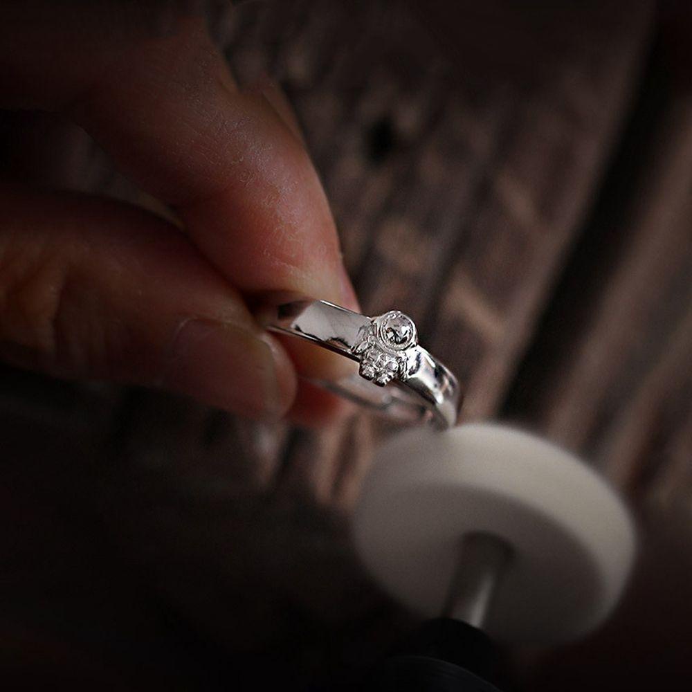 Nhẫn Cặp Bằng Đồng Họa Tiết Hành Tinh Ngôi Sao Phong Cách Hàn Quốc Cá Tính