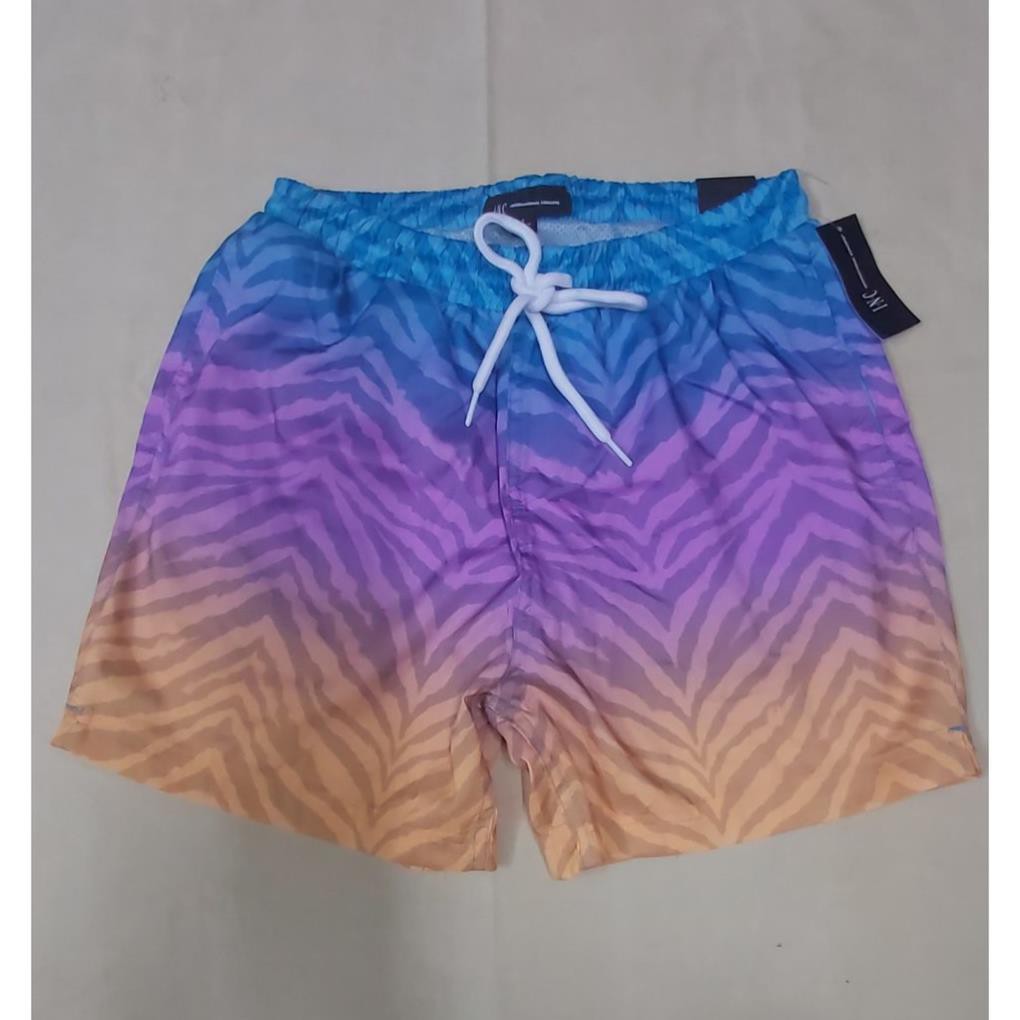 Quần bơi nam đi biển lưng thun hiệu I.N.C size S hàng hiệu mỹ