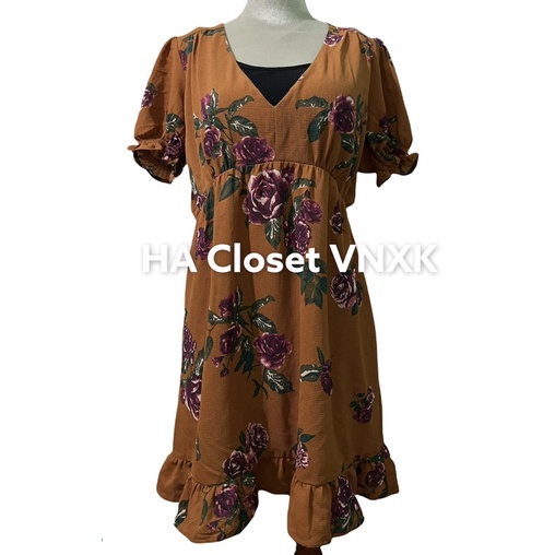 Đầm Voan Hoa Xuất Dư Xinh