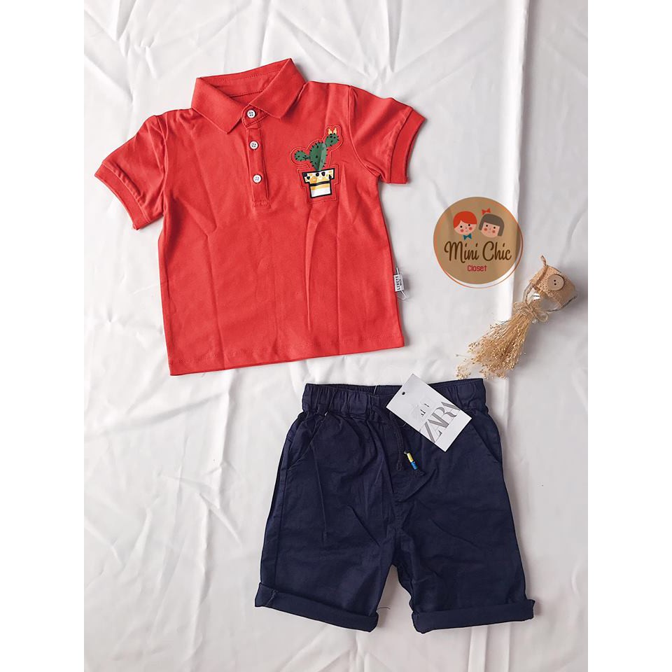 Áo polo xương rồng