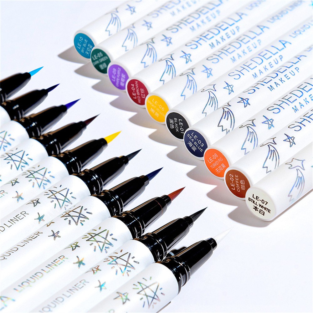 LUCKY🔆 Hot Sale Matte Liquid Fashion Quick Dry Eyeliner Pencil Beauty New Long Lasting Makeup Eye Cosmetics Eye Liner Colourful Pigment