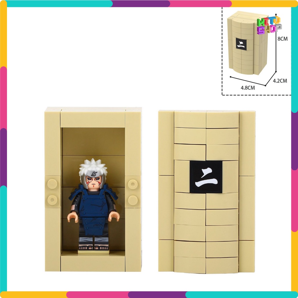 Đồ Chơi Xếp Hình Lego Minifigures Mô Hình Phụ Kiện Hòm Rương Naruto MOC1007