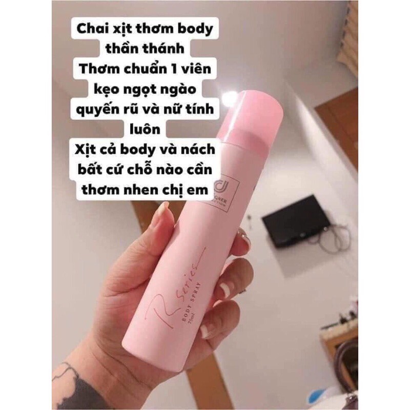 Xịt thơm body Rseries Body Spray 75ml , Xịt Thơm Thái Lan