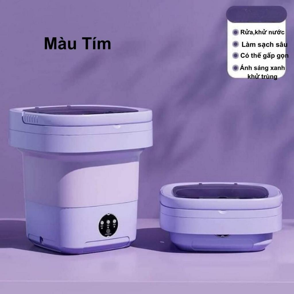 Máy Giặt Gấp Gọn Mini, Giặt Đồ Lót Tất Vớ, Đồ Cho Bé Rất Tiện Lợi