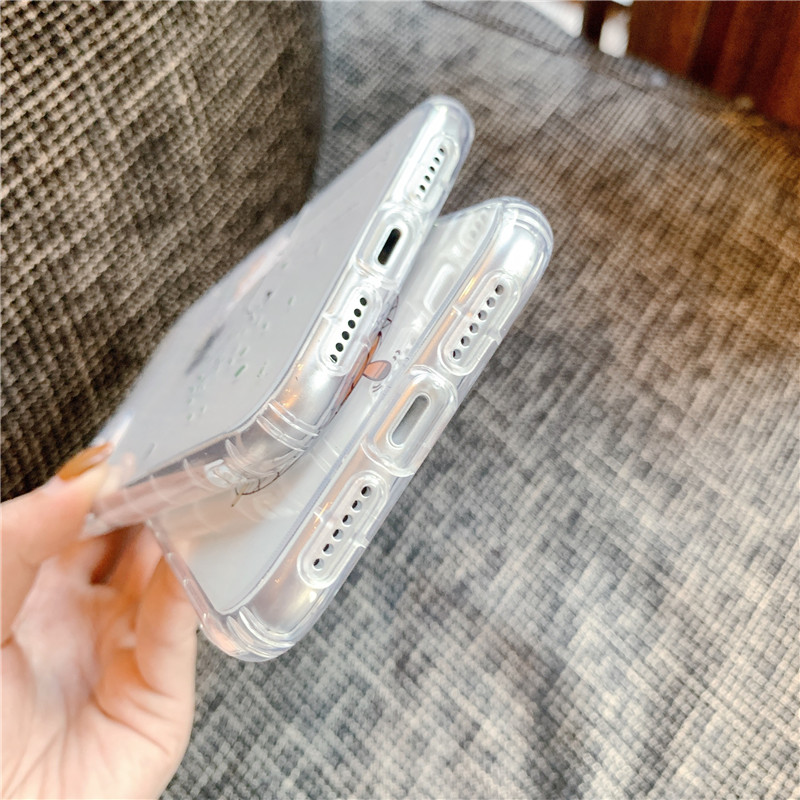 Ốp Điện Thoại Trong Suốt In Hình Mèo Dễ Thương Cho Iphone 12 I11 Pro Max Se2 Xr | BigBuy360 - bigbuy360.vn