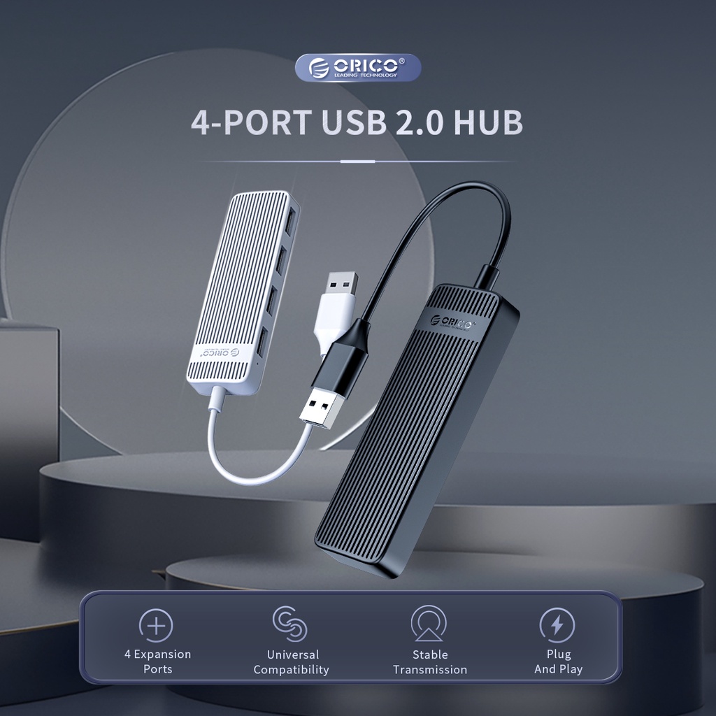 Hub USB 2.0 Orico FL02 4 Cổng - Hàng Chính Hãng