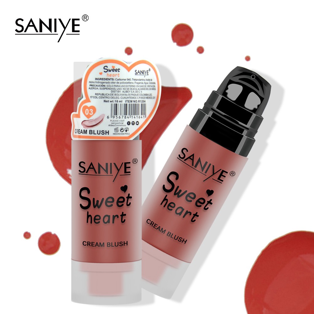 SANIYE Má hồng dạng lỏng kháng nước dưỡng ẩm làm sáng màu da lâu trôi R1204 | BigBuy360 - bigbuy360.vn