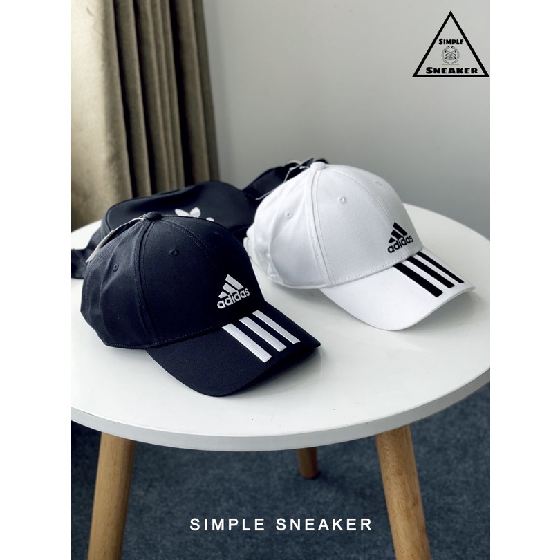 Mũ Nón Adidas Chính Hãng 💙FREESHIP💙 Adidas Sport 3S CT Black Cap Chuẩn Auth - Mũ Lưỡi Trai Adidas Unisex- Simple Sneaker