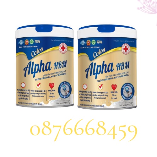 combo2h900gr/date2024]Sữa non tiểu đường Colos Alpha HBM