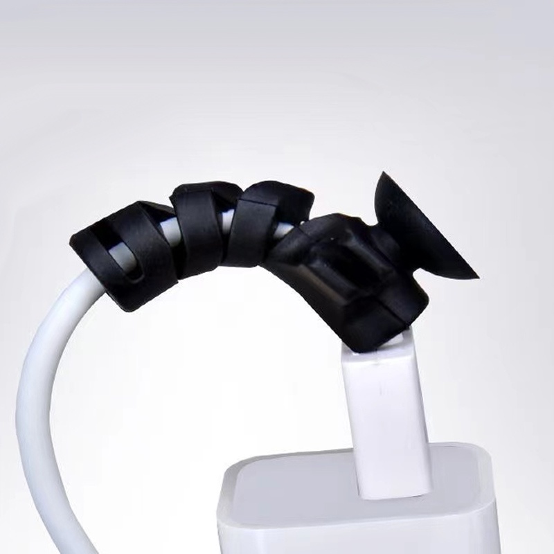 1 Vỏ Bọc Cáp Sạc USB Chống Rối Linh Hoạt