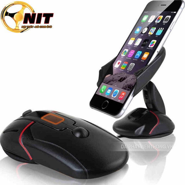 Kẹp Điện Thoại Dùng trên xe ô tô Mouse Carsun, giá đỡ điện thoại