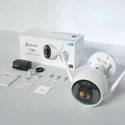Camera IP WIFI Ngoài Trời EZVIZ C3WN 2MP - C3N 2MP Full HD - Ghi Hình Màu Ban Đêm - Báo Động Đèn Thông.