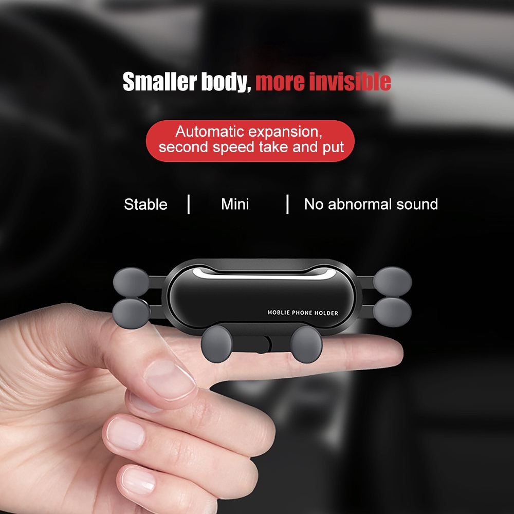 Car Phone Holder GPS Stand Stretch Car Gravity Bracket Mount Car Air Vent Grip Phone Holder Stand