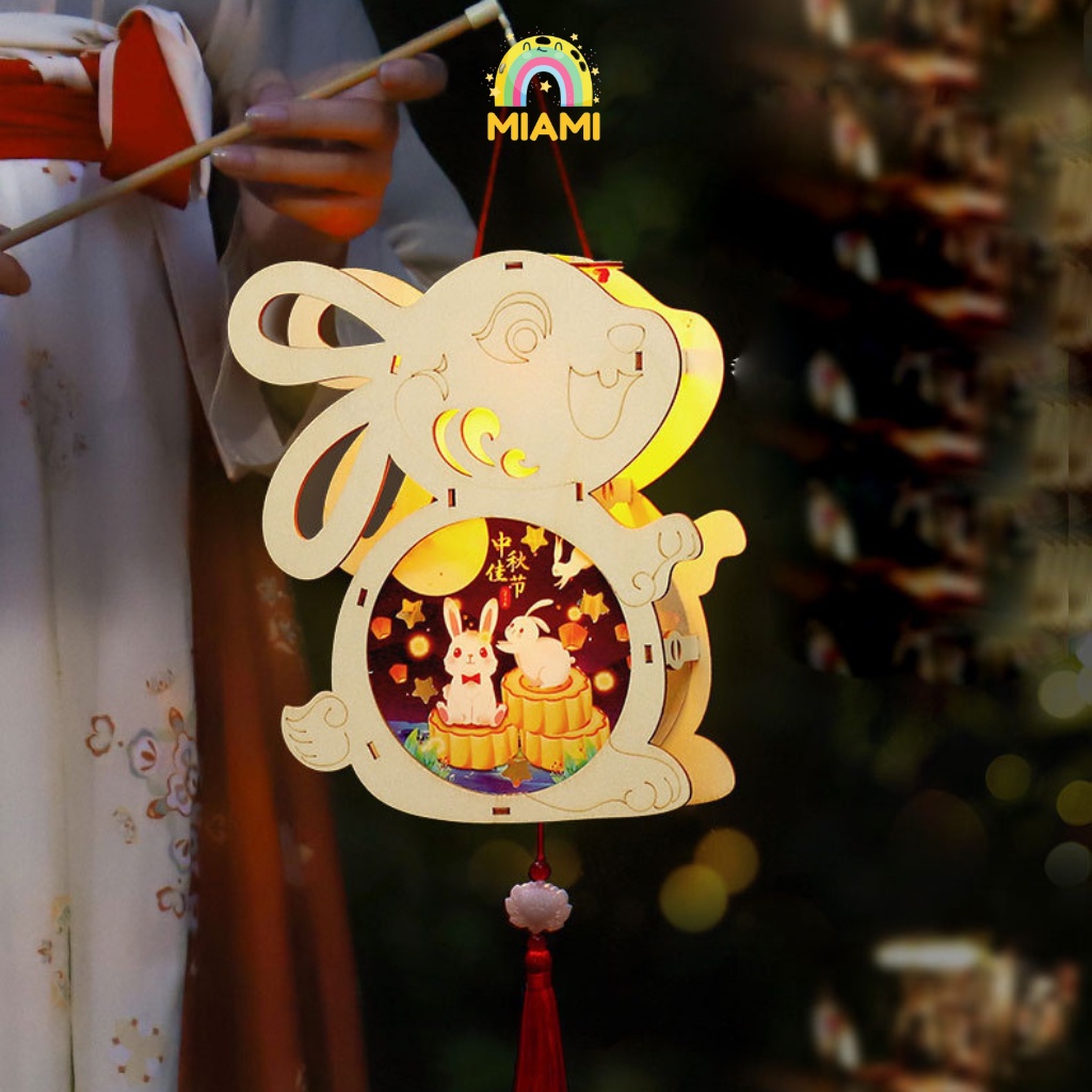 Đèn Gỗ Hình Con Vật Cute Đáng Yêu Handmade DIY Cho Bé, Đồ Treo Decor, Hot Trend 2022