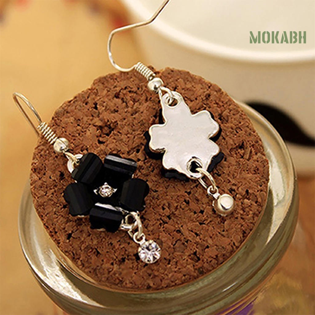 Bông Tai Hình Cánh Hoa Đính Đá Sang Trọng Thời Trang Dự Tiệc Cưới