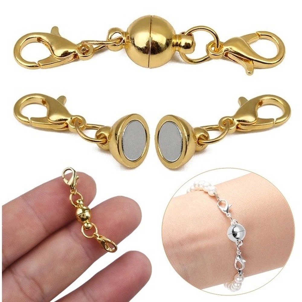 Set 5 Cặp Khóa Nam Châm Tròn Chuyên Dụng Cho Nối Vòng Tay / Vòng cổ