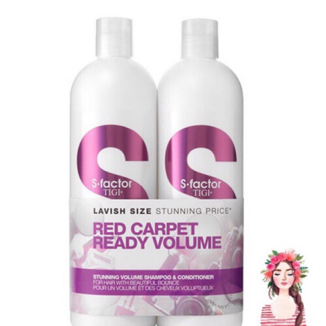 CẶP TIGI S FACTOR STUNNING VOLUME 750ML