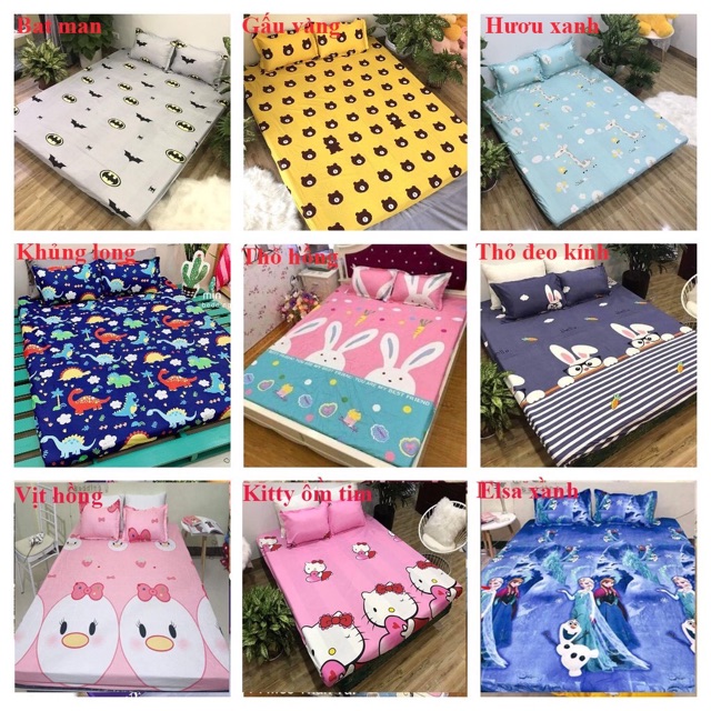 ( Giá rẻ) Combo Vỏ Gối Cotton poly 45X65 cm