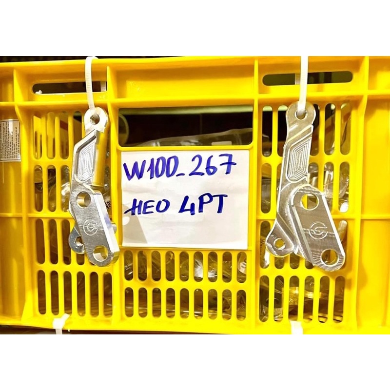 PÁT CNC HEO 4 PIS ĐỐI XỨNG cho PHUỘC WAVE 100 đi DĨA THẮNG 267mm