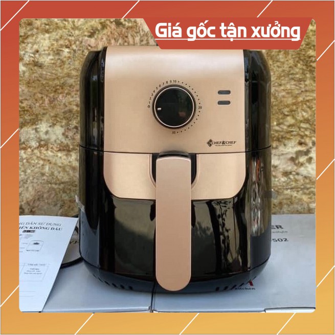 NỒI CHIÊN KHÔNG DẦU CHEF&amp;CHEF DUNG TÍCH 5,5 LÍT ( TỔNG KHO GIA DỤNG GIÁ GỐC )