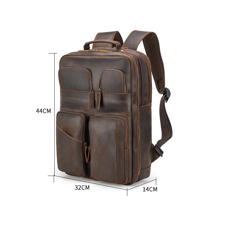 BALO DA THẬT NGUYÊN TẤM MÀU NÂU BLDB59