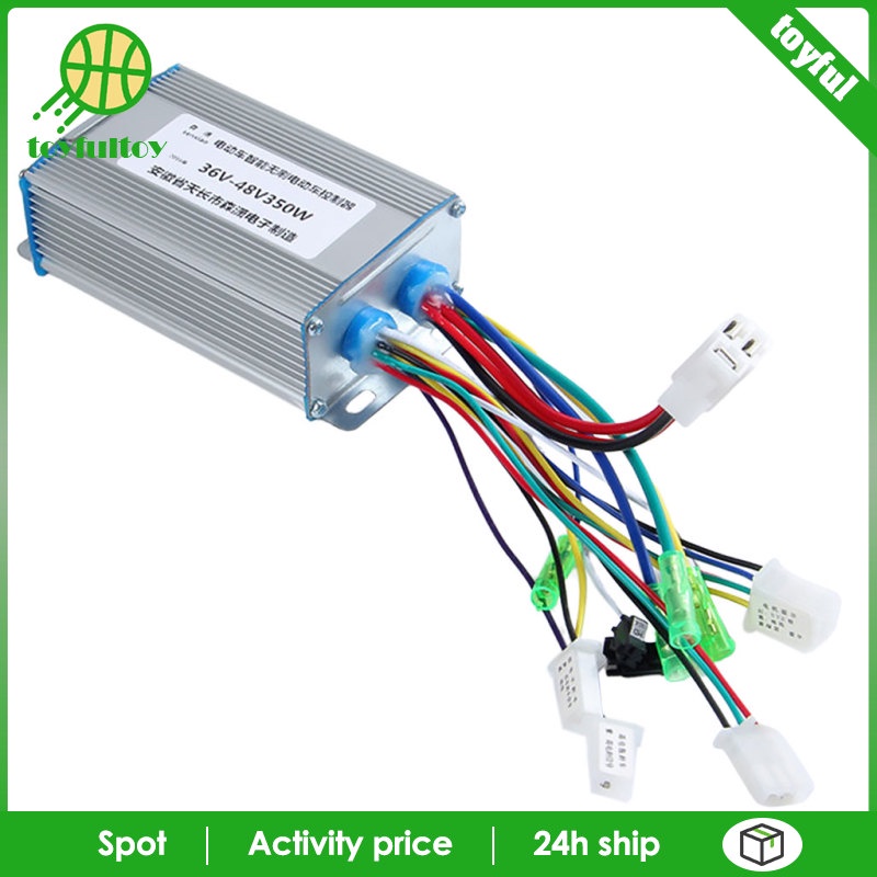 Thiết Bị Điều Khiển Tốc Độ Động Cơ Không Chổi Than DC 36V 48V 350W Dành Cho Xe Đạp Điện