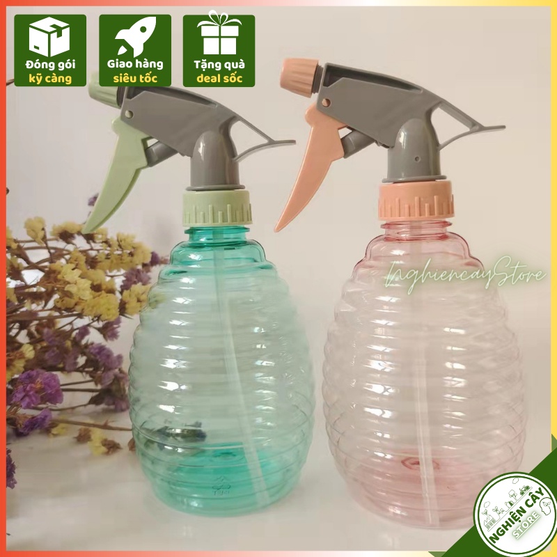 Bình nhựa tưới cây có điều chỉnh tia nước tiện dụng 500ml