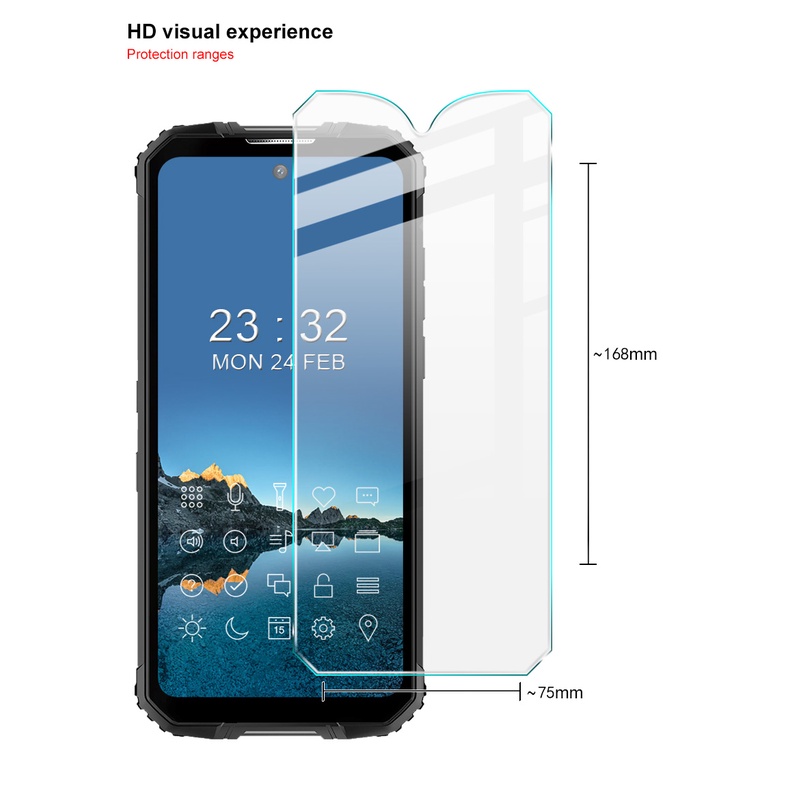 Original Imak Oukitel WP10 5G 9H Anti-Explosion Tempered Glass Screen Protector Film Ultra thin