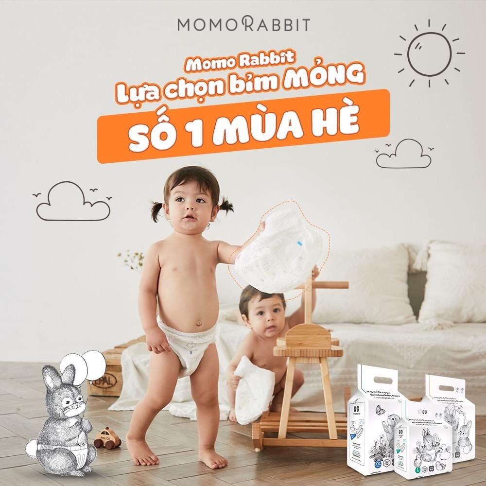 [CHÍNH HÃNG] Bỉm Quần/Dán Momo Rabbit Nội Địa Hàn Đủ Size S50/M44/L40/XL36 và L28/XL22/XXL18