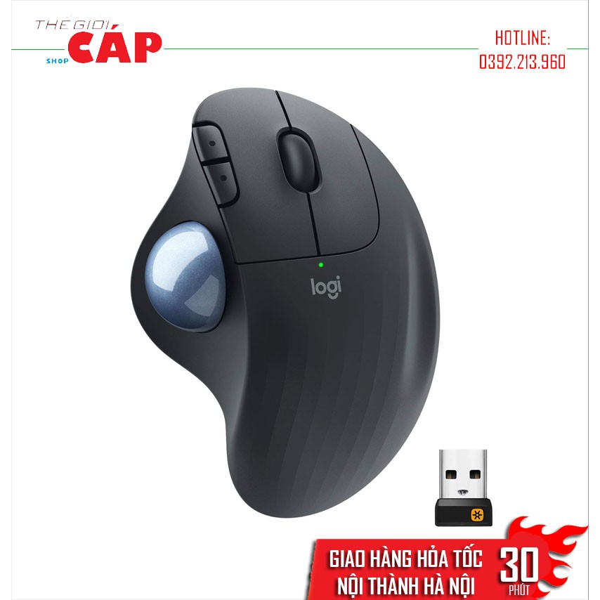 Chuột Laser Không Dây Logitech Wireless Trackball ERGO M575 - Hàng Chính Hãng