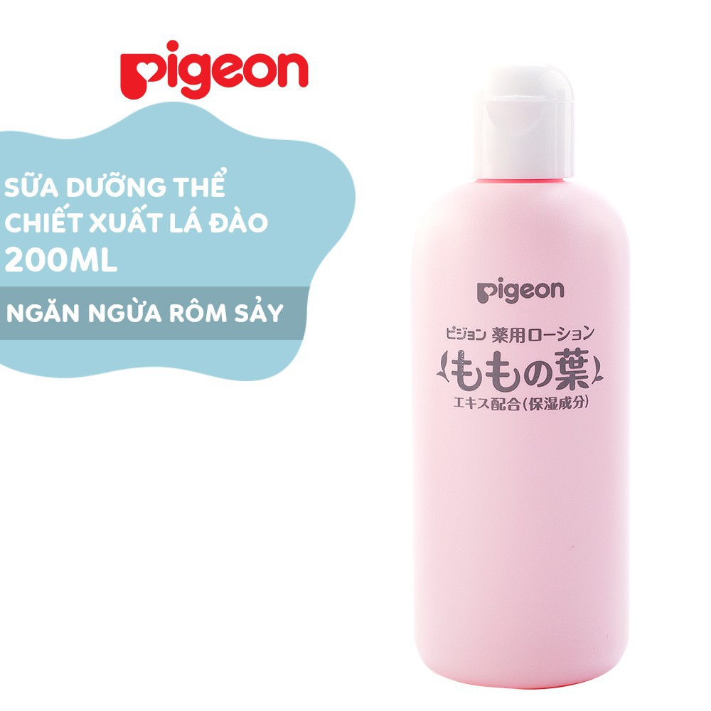 Sữa dưỡng thể chiết xuất lá đào Pigeon 200ml