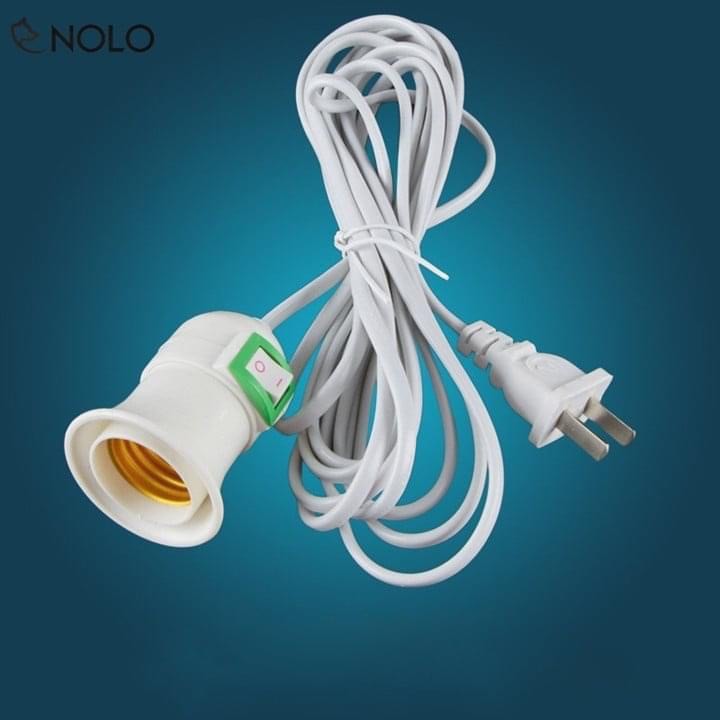 ĐUI ĐÈN E27 CÓ CÔNG TẮC DÂY LIỀN DÀI 4M/1M5