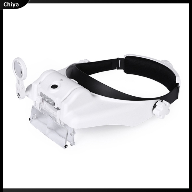 Kính Lúp Đeo Đầu 1.5x 2x 8x 6 Có 3 Đèn Led Sạc Usb Tiện Dụng