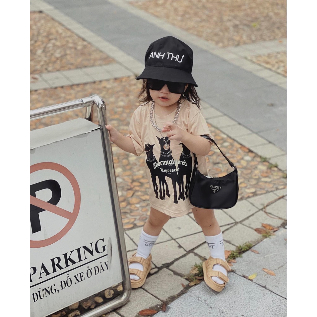 Áo thun cho bé Represent , áo phông trẻ em unisex , Áo thun gia đình TP KIDs