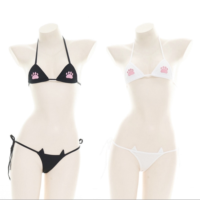 [HÌNH KHÁCH FEEDBACK] Set Bralette hoạt hình chân mèo độc đáo Tiny Meow S1093 Bralettehousevn | BigBuy360 - bigbuy360.vn