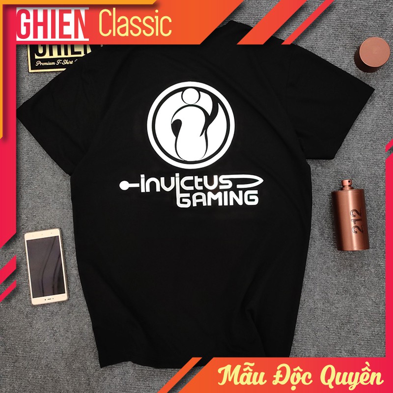 Áo thun UMAD unisex gaming LOL Invictus Gaming phản quang esports nam nữ tay ngắn (40kg-110kg)