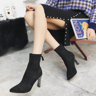 Boots da lộn gót nhọt