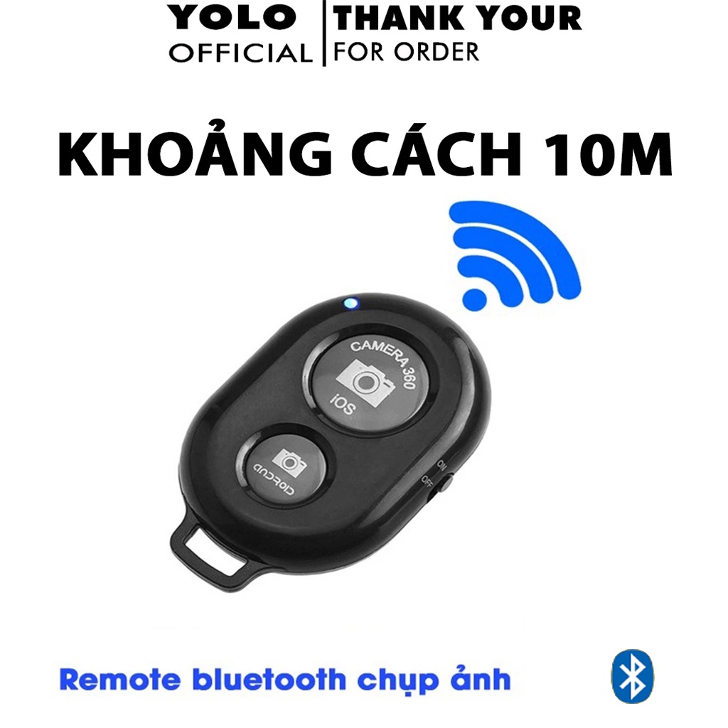 Remote chụp ảnh Bluetooth điều khiển chụp hình từ xa Remote Wireless Bluetooth cho điện thoại di động