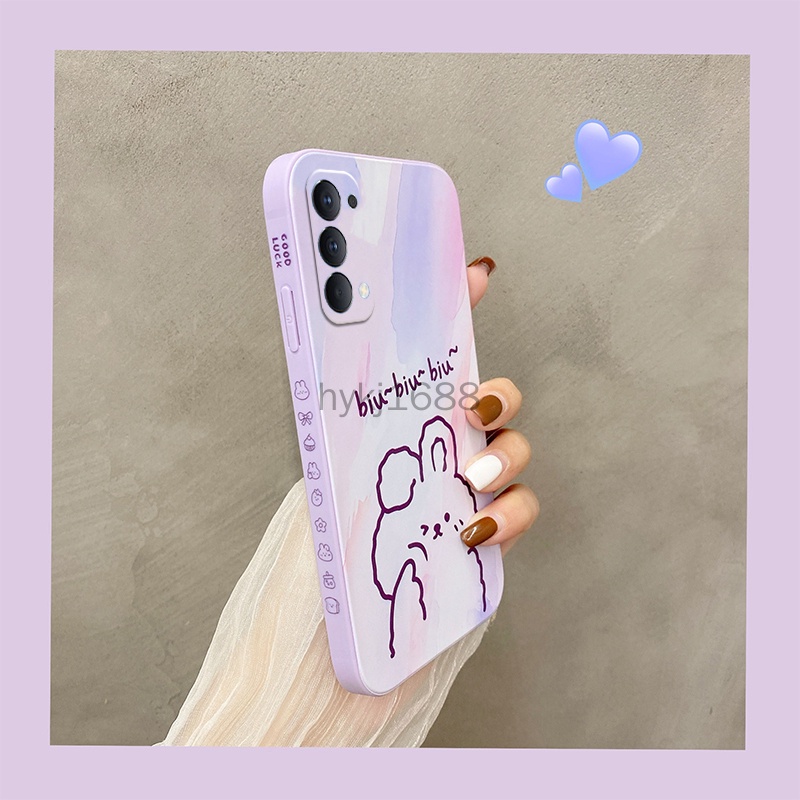 Ốp lưng OPPO Reno4 Ốp Lưng Điện Thoại silicone tpu Mềm Chống Rơi In Hình Tranh Sơn Dầu Cho OPPO Reno 4 Reno4