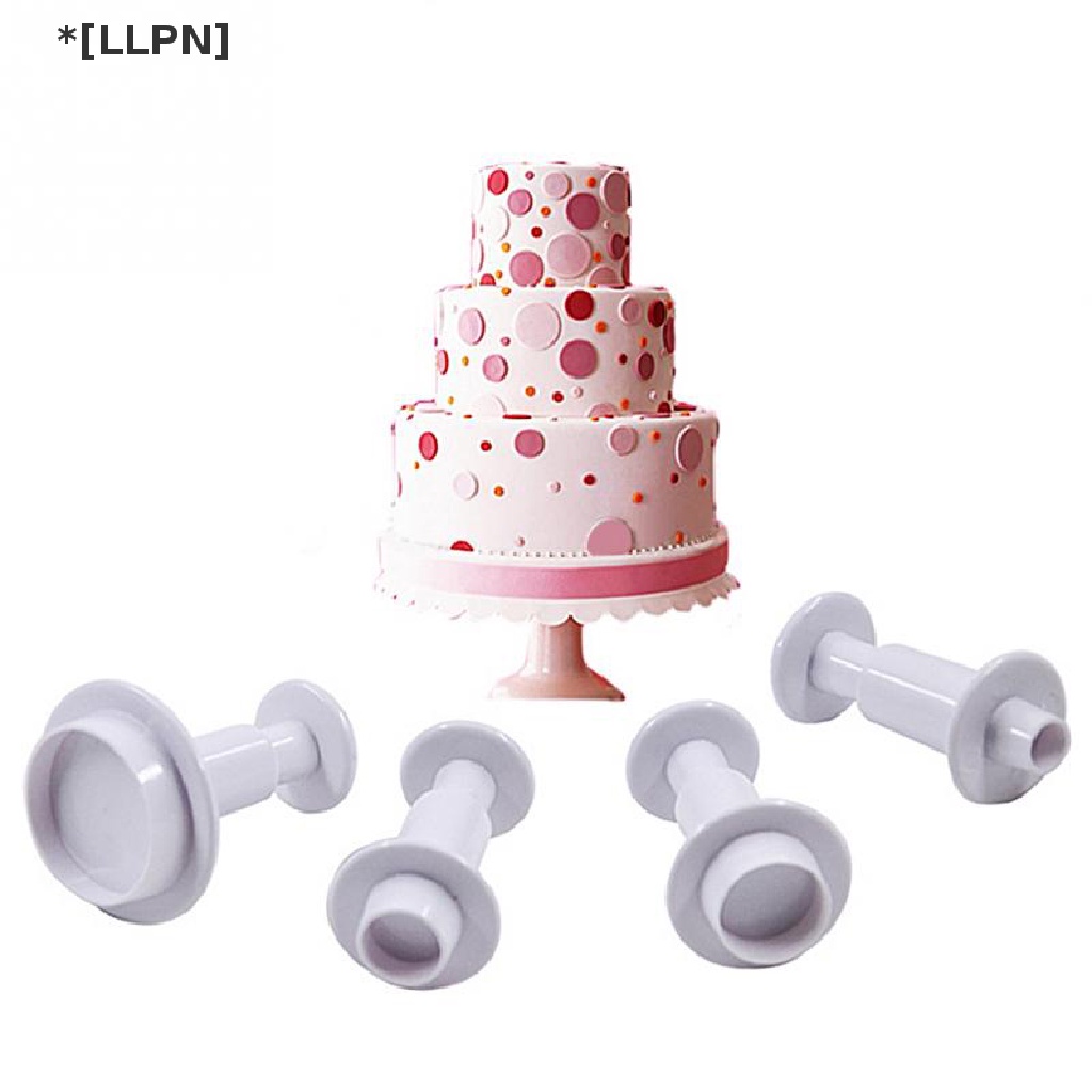 Set 4 Khuôn Tròn Làm Bánh Quy Trang Trí Cho Nhà Bếp